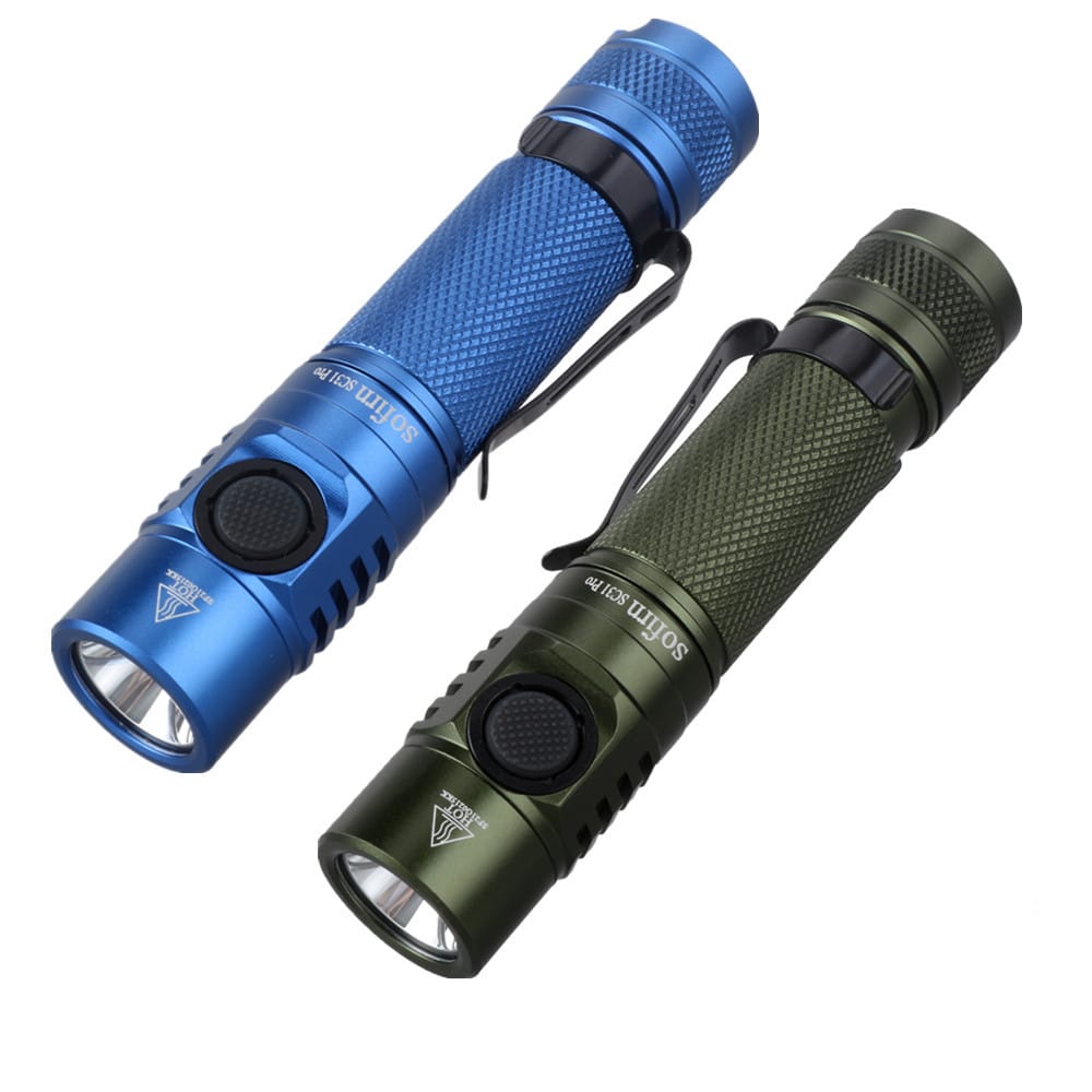 Sofirn SC31 Pro Powerful Rechargeable LED Flashlight 18650 Torch USB C SST40 2000LM Anduril