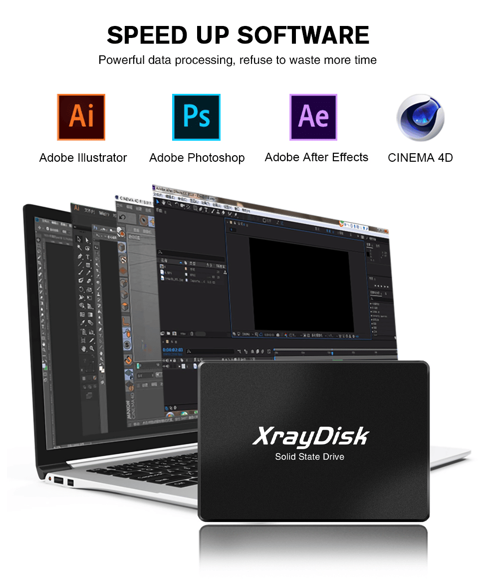 Xraydisk Sata3 Ssd 60GB 128GB 240GB 120GB 256GB 480GB 500gb 1TB Hdd 2.5 Hard Disk Disc  2.5 " Internal Solid State Drive