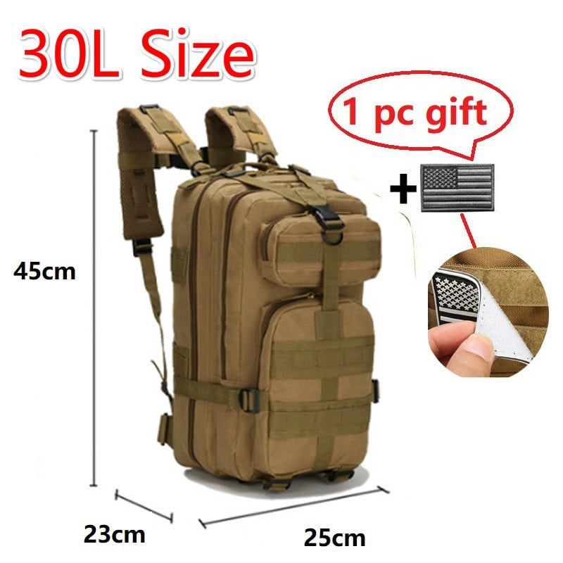 50L 1000D Nylon Waterproof Trekking Fishing Hunting Bag Backpack Outdoor Military Rucksacks Tactical Sports Camping Hiking