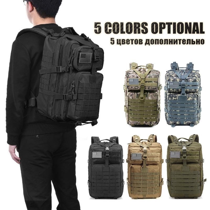 50L 1000D Nylon Waterproof Trekking Fishing Hunting Bag Backpack Outdoor Military Rucksacks Tactical Sports Camping Hiking